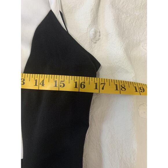 Calvin Klein color block scuba knit sheath dress Size 6P Black White Work Career - Picture 4 of 9